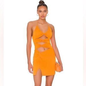 NBD Tanvi Mini Dress in Orange